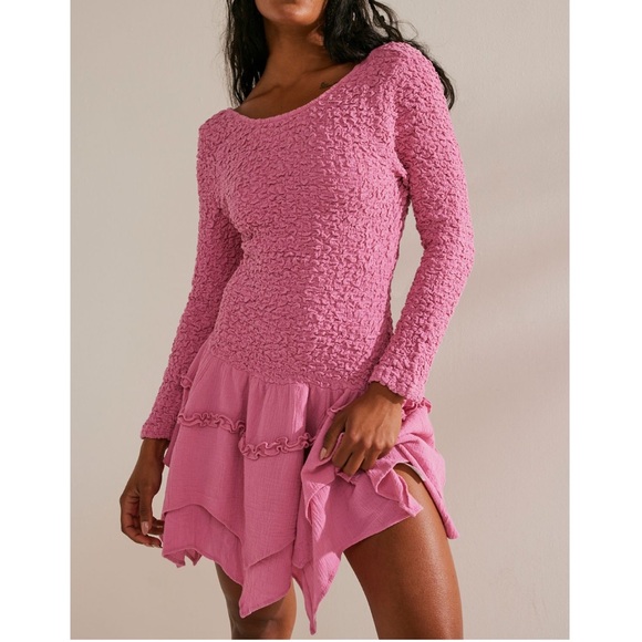 Free People What A Time Drop-Waist Mini - Picture 1 of 5